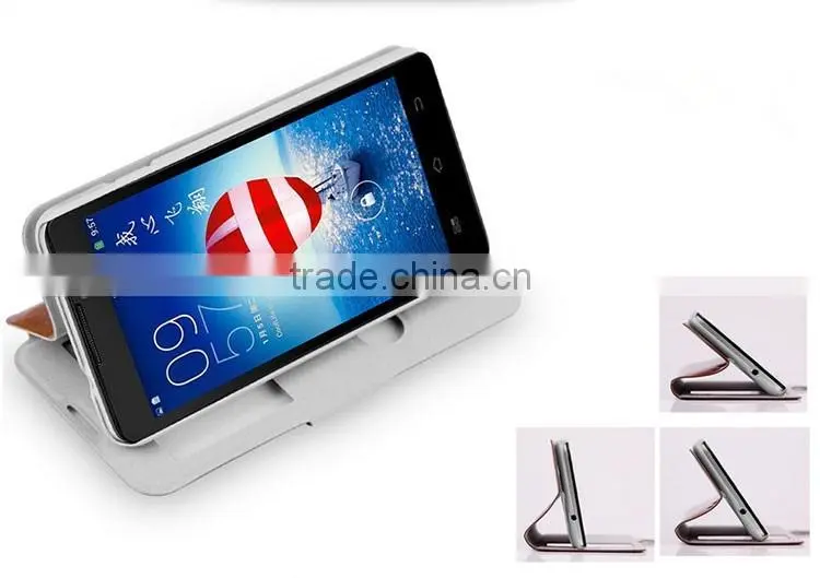 MOFi Case Celular Leather Flip Dot View Cover for Coolpad Dazen F1, Mobile Handset Coque Back Housing for Coolpad 8297