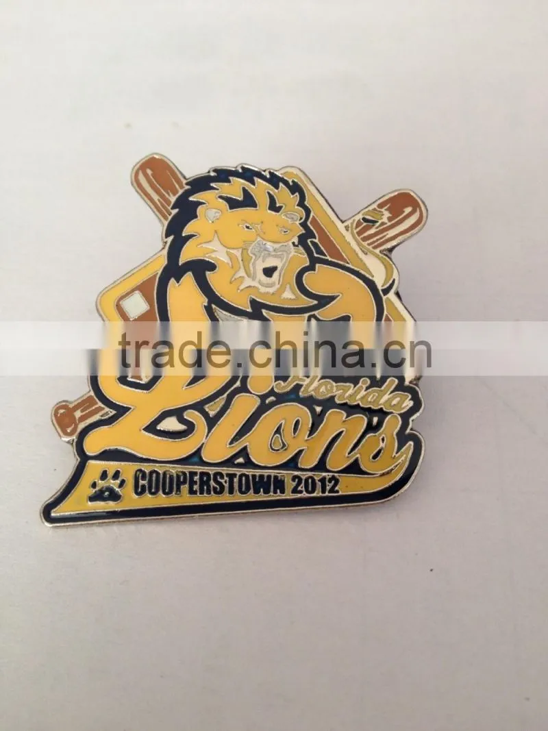 Custom soft enamel baseball pins badges sports pin