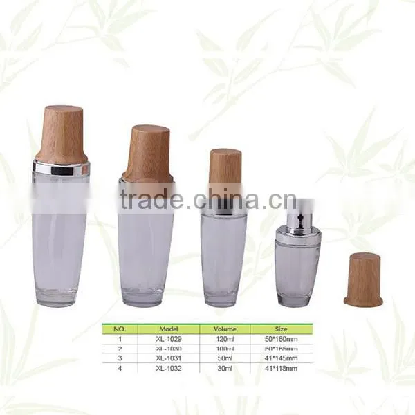 Professional 120ml bamboo lotion bottle with high quality