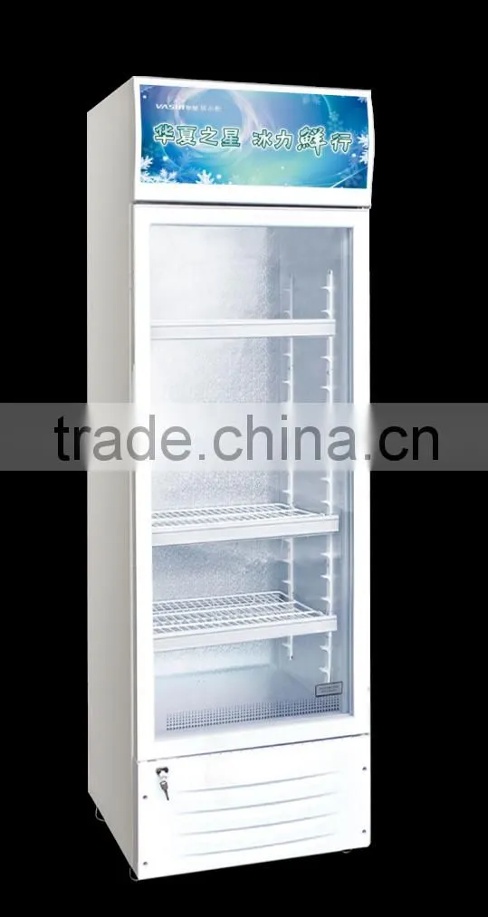 LC-318 supermarket display glass door upright showcase price for sale