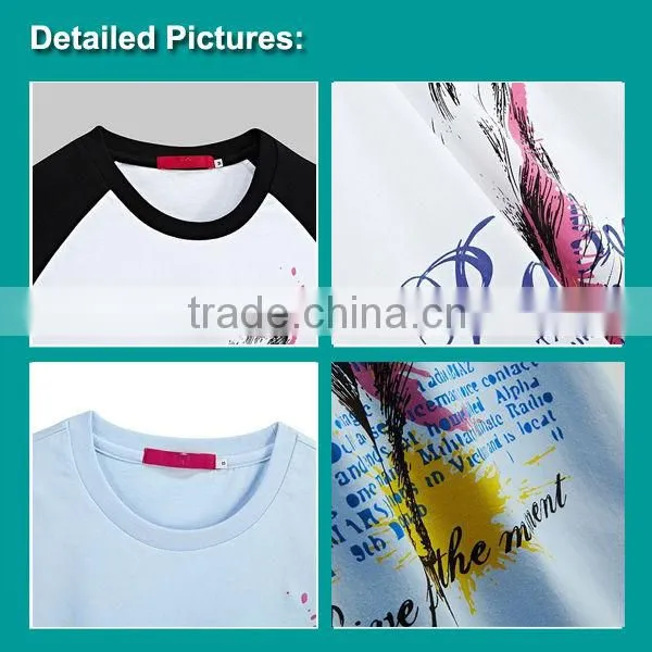 Summer hot sale t-shirts for lovers/Lovers sunshine clothing/round neck print t-shirts for lovers