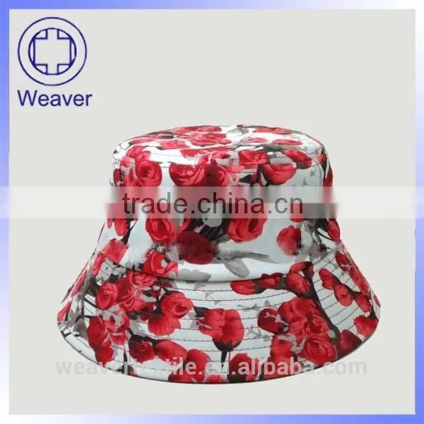 New Fashion Wholesale Customized Floral Bucket Hats for Women