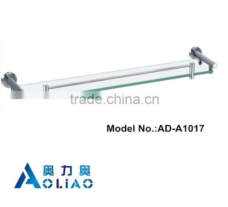 High quality Bathroom accessory stainless steel single glass platproms