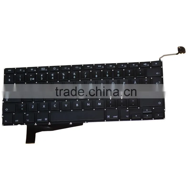Swedish Laptop Keyboard Replacement 2008-2012 For Macbook Pro 15" A1286