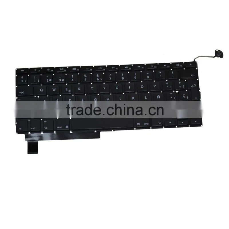 Professional Spanish keyboard Replacement For Laptop Macbook Pro A1286 2008-2012