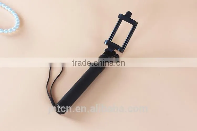 MINI rechargeable 360 degree rotating folding phone holder monopod bluetooth selfie stick QC22