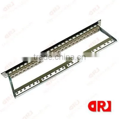 Shenzhen DRJ Cat6 24 Ports STP Patch Panel with modular jack