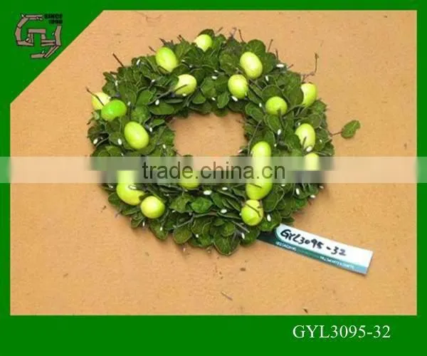 rattan garland heart shape christmas wreath