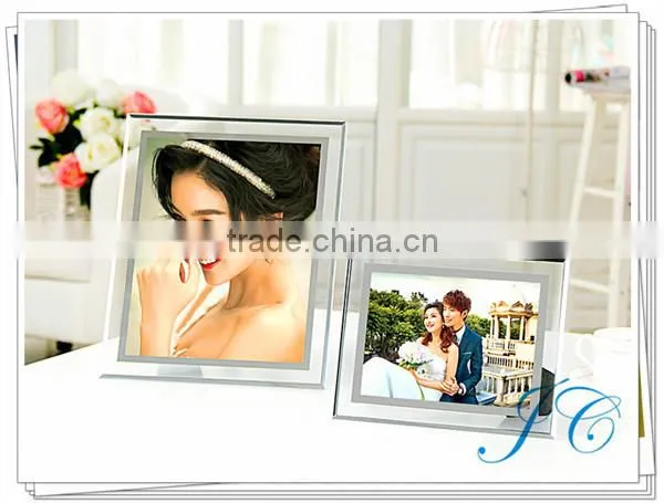 2015 Best Sale Cute Love Glass Photo Frame With Lower Price