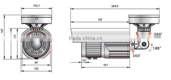 Outdoor Waterproof New Tech HD AHD/CVI/TVI CCTV Camera HD Full System CCTV Camera Bullet Camera IR 2MP CCTV AHD Camera 1080P