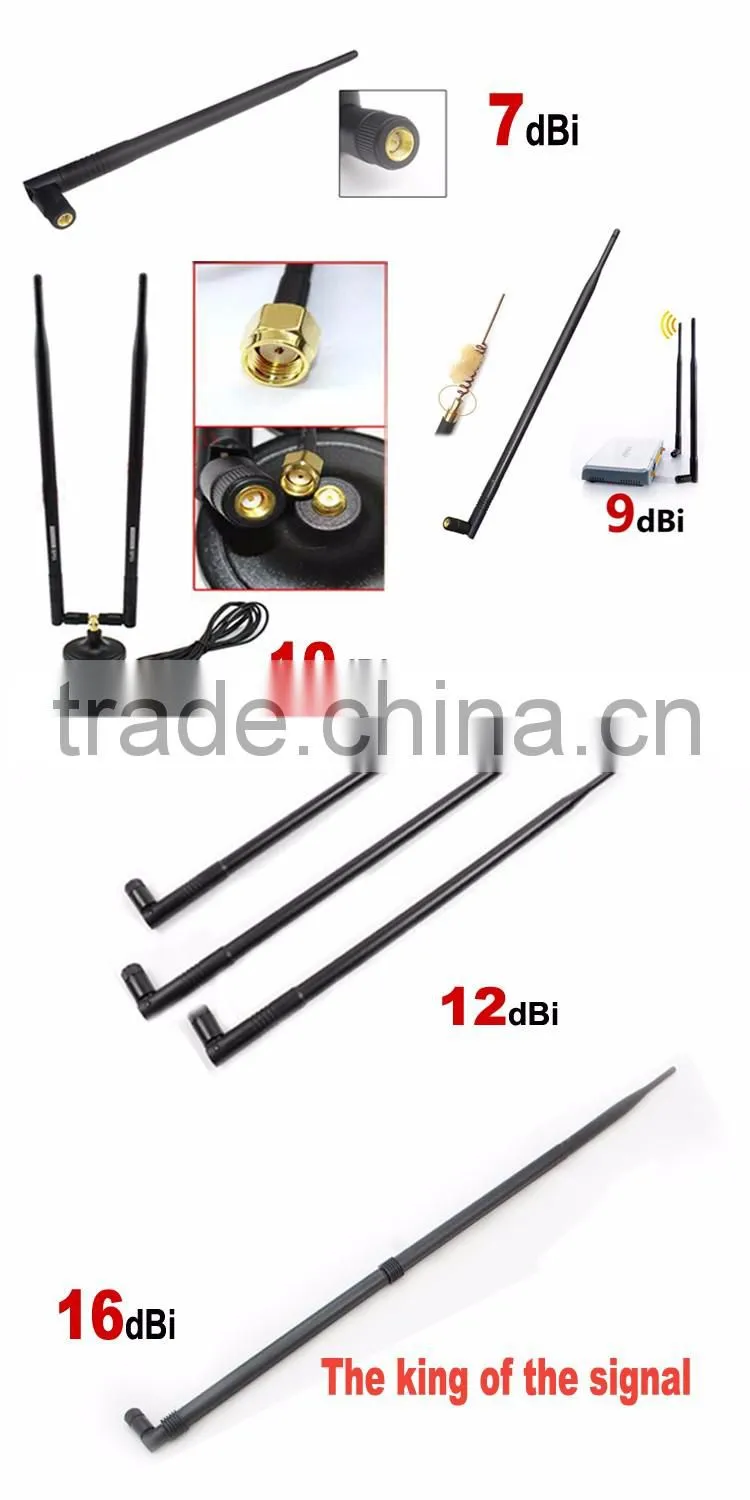 Hot sale!! 2.4Ghz high-gain omni 10 dBi antenna with SMA connector for wireless router,network card