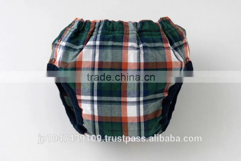 made in Japan products high quality cool check pattern cloth nappies baby diapers wholesale for hot selling item