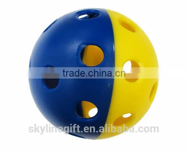 PE practise ball for golf course, soft practise wiffle ball golf ball