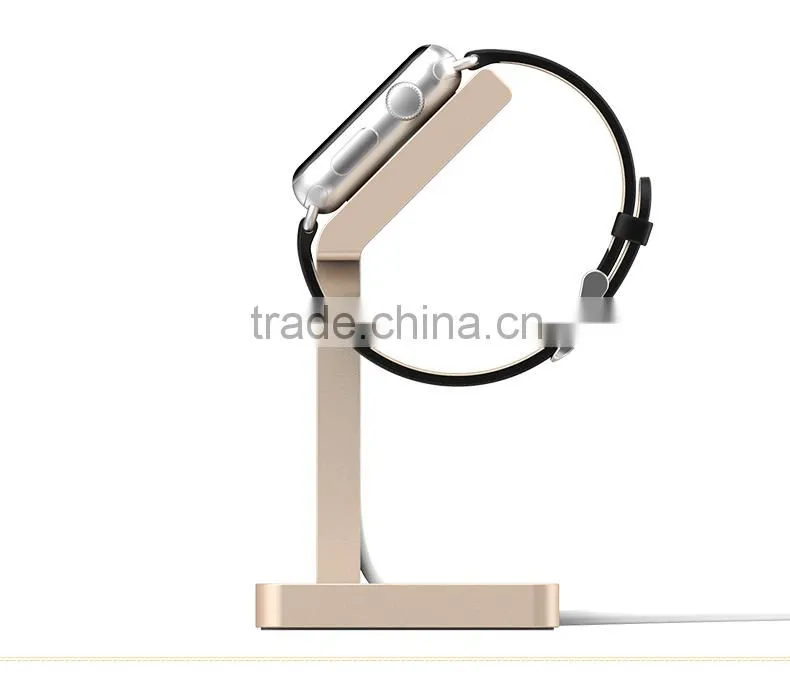 Original USAMS Aluminum Metal Charging Stand Holder Rechargeable Bracket For 42MM Apple Watch MT-3917