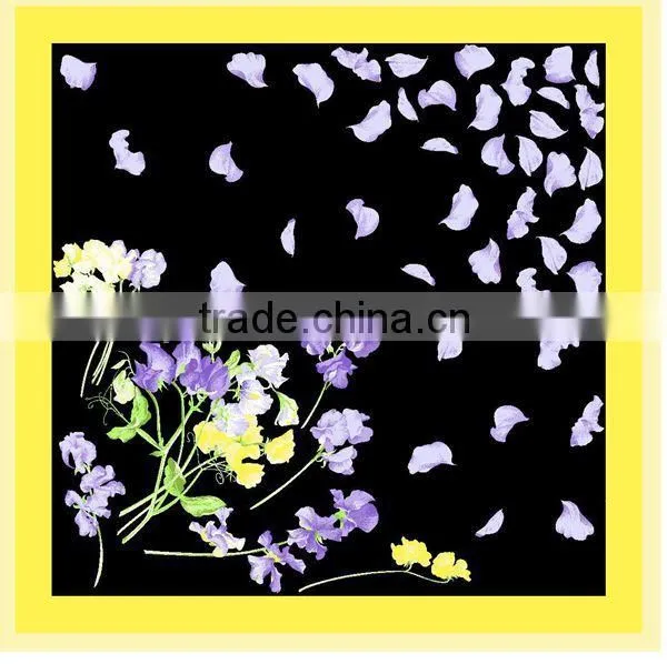 Flower Square Silk Scarf