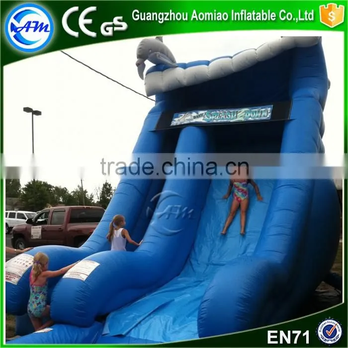 Most funny item water slide giant inflatable slide with pool