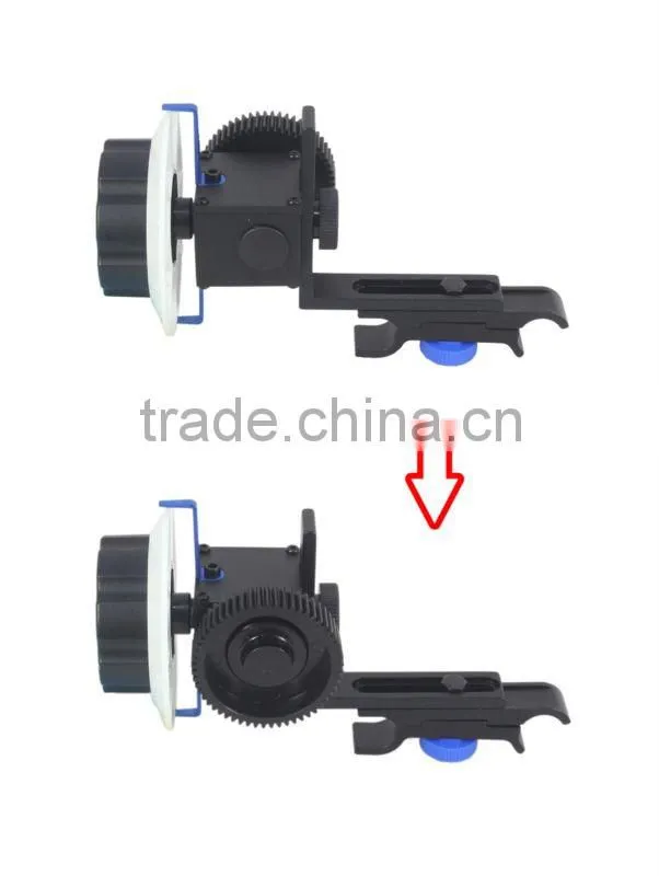 DSLR Rig Follow Focus F0 for DSLR Camera and Camcorders, Fit for 52mm to 86mm Lens