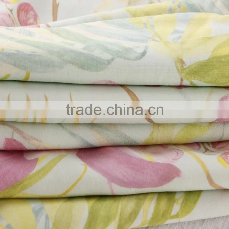 digital printed poplin cotton fabric woven textile for garments clothes
