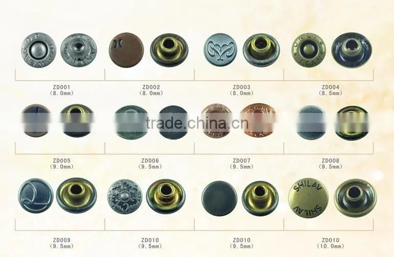Custom Fun Animal Shapes cartoon logo Jeans button rivet for jacket