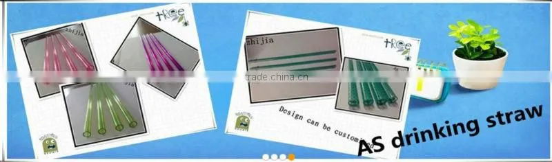 Two color hard striped funny straws for drinks