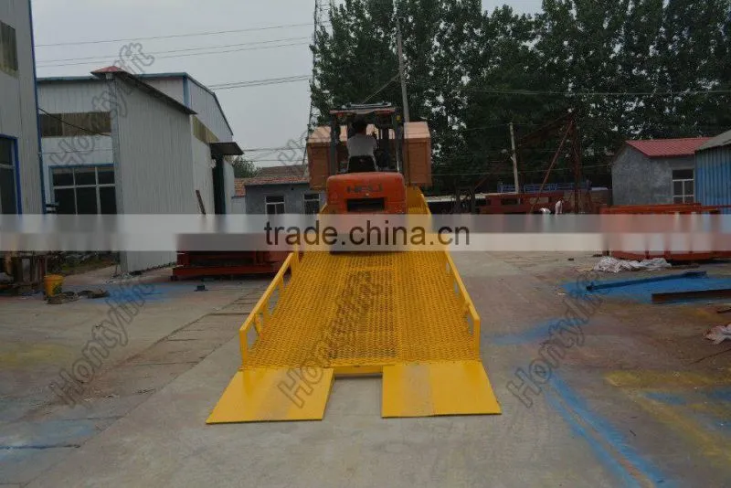 hydraulic mobile loading ramp yard ramp used for container