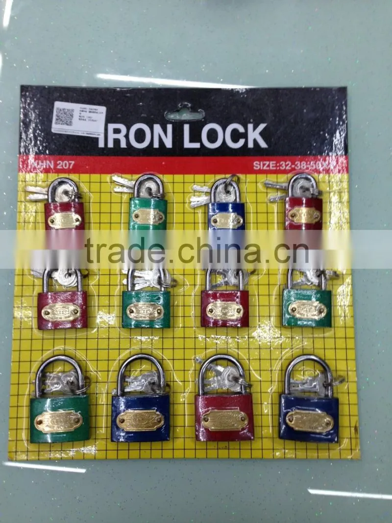 12pcs color iron padlock