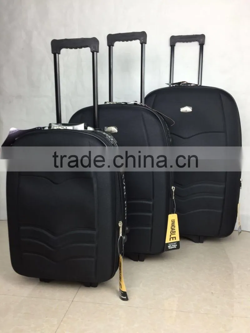 STOCK LOT 3PCS EVA TROLLEY LUGGAGE SET