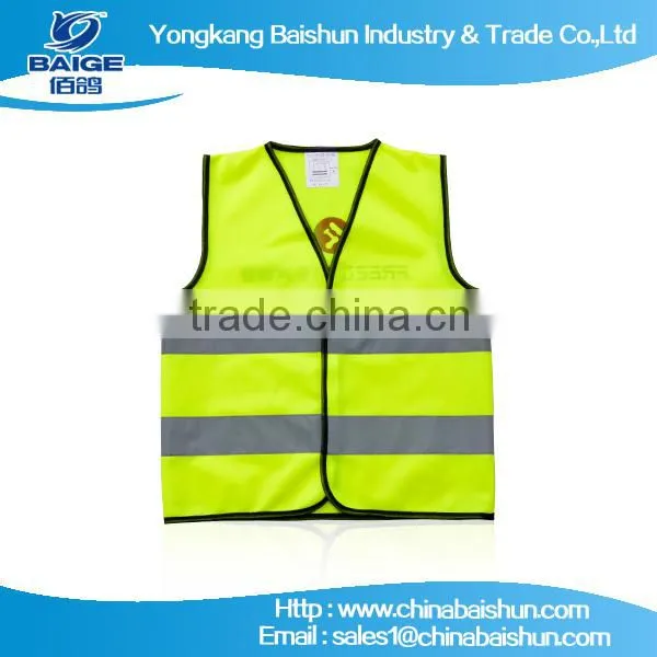 The real shoot fashion style safety vest with black edge
