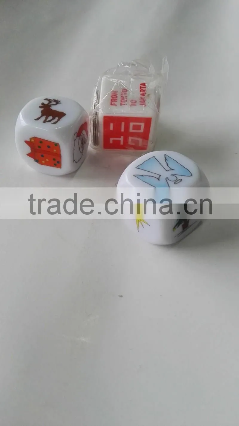 2.5CM Plastic Custom Printing Dice