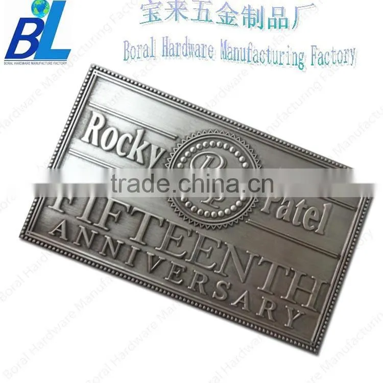 3M backing antique anniversary metal souvenir tags