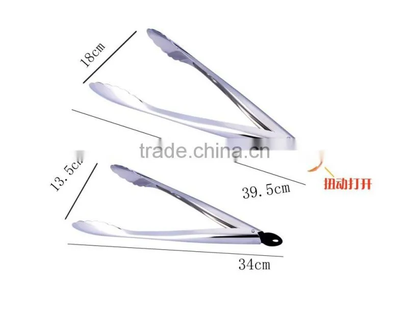 new products stainless steel kitchenware food tong