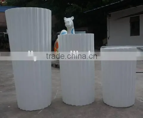 fiberglass flower pot set of 3 screw shaped