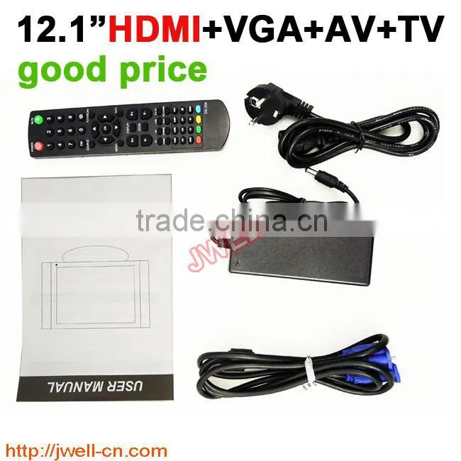 12 inch lcd pc monitor with AV,HDMI, Analog TV