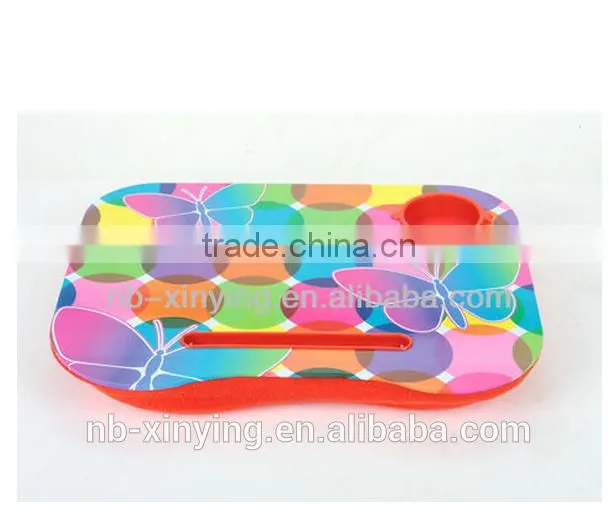 Hot selling colorful fashionable Laptop Desk with Butterflies Sticker and LED light for studying