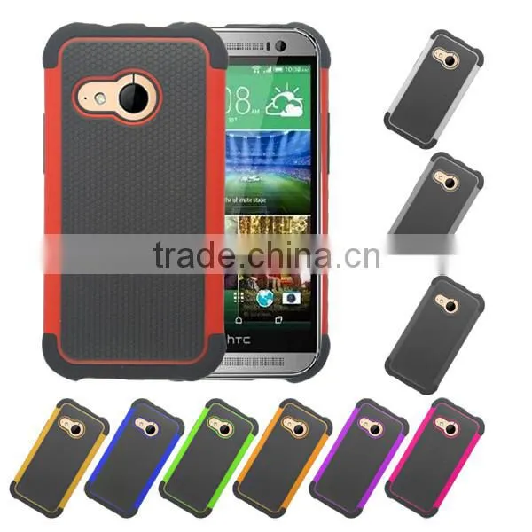 Hybrid Shock Proof Silicone Mobile Phone Case For HTC ONE MINI2 M8 MINI