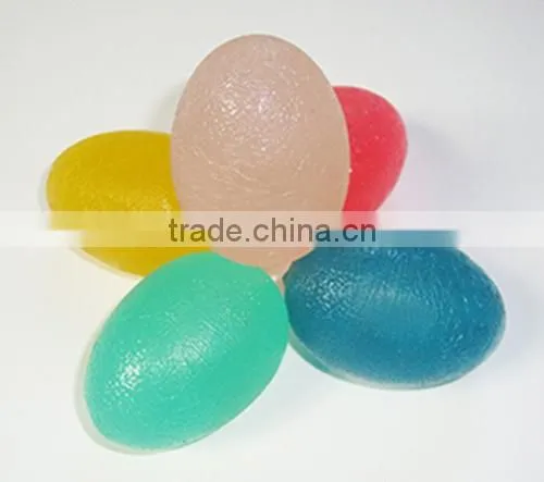 silicone egg shape finger exercise ball silicone grip ball