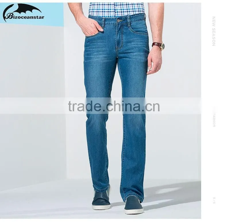 Summer man new product Leisure fashion loose cotton stretch denim trousers
