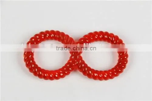 Top grade durable TPR dog chew toy 8 shape red