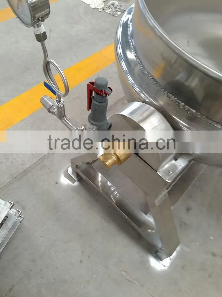 High quality and low price tilting jacketed gas cooking pot