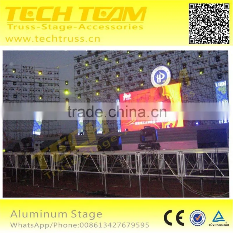 ST3-Stage Aluminum Adjustable catwalk aluminum stage for event