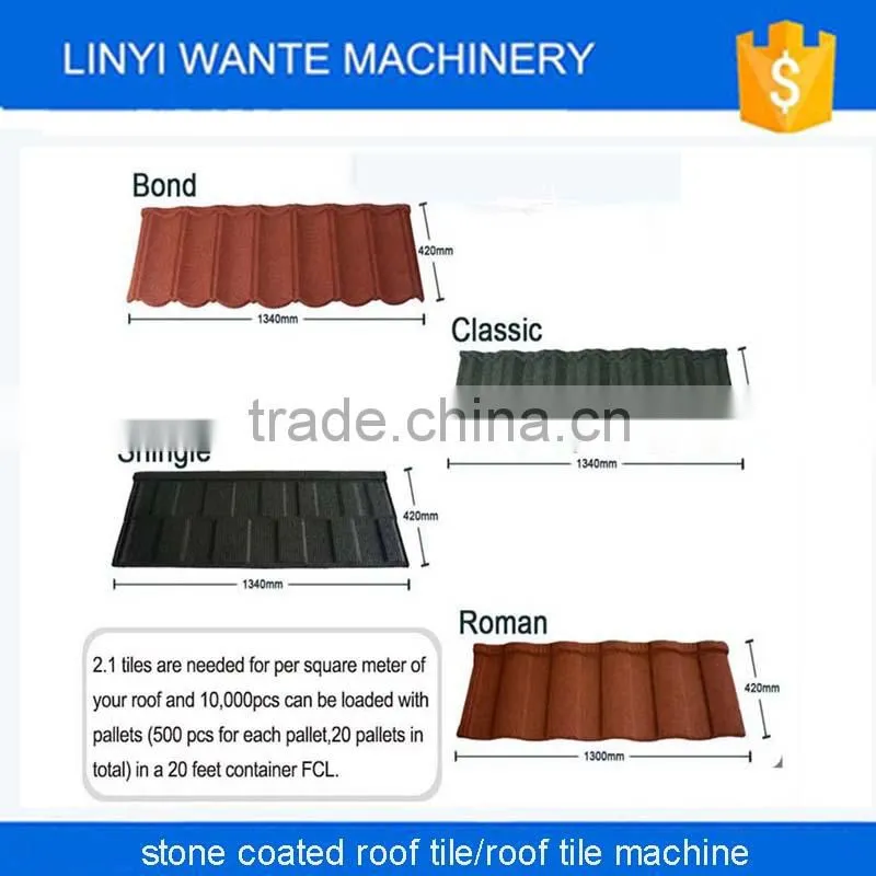Trade Assurance stone coated steel roof tiles,stone coated metal roof tile