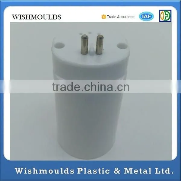 cutom metal threading insert into plastic overmold molding for LED light tube