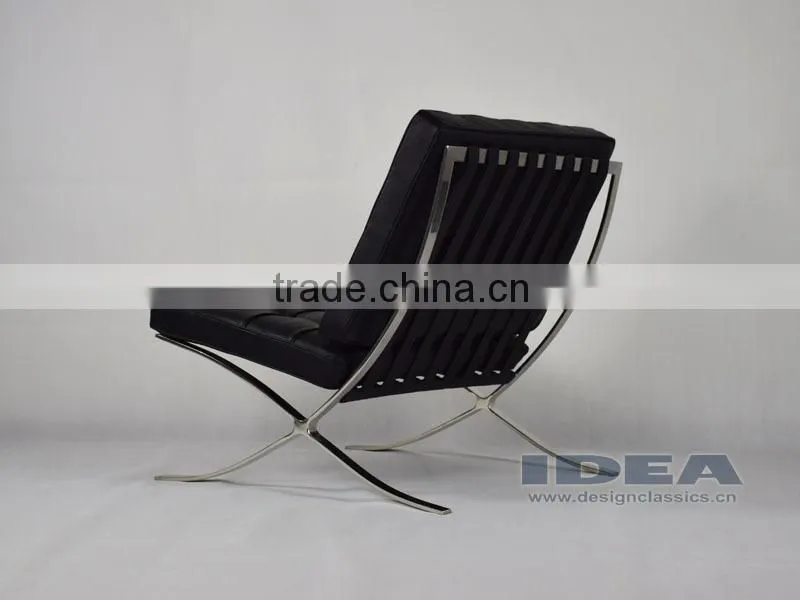 DC2001 Replica Mies Van Der Rohe Barcelona Chair - Black