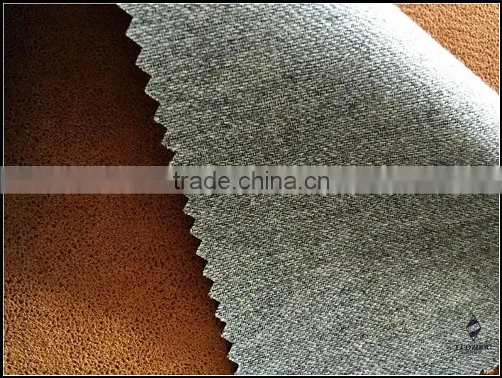 leather feeling printed suede for sofas