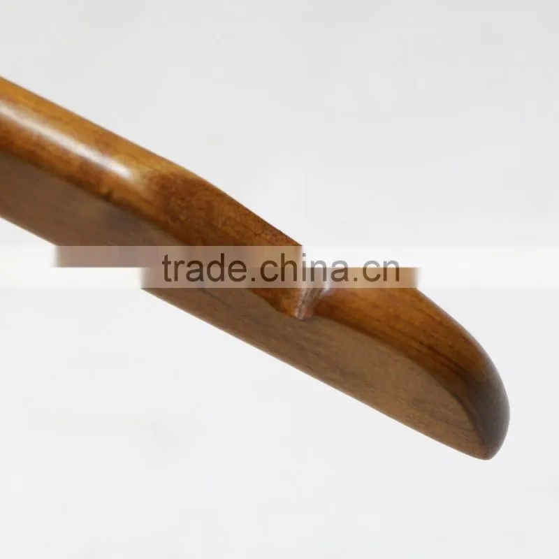 Good selling non- slip slender wooden cloth hanger FACTORY