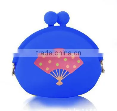 2015 Cheap Promotional Candy Color Silicon Zipper Coin Purse