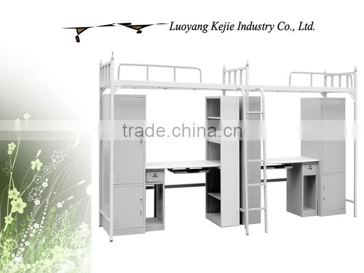 bed with desk and cabinet handmade iron beds modern student metal bunk beds