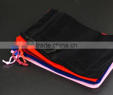 Brand new middle drawstring velvet jewelry bags with great price