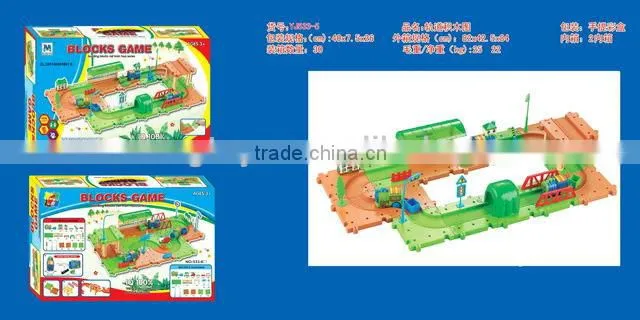 2013 Plastic B/O Intelligent Railway Block Set Toys For Kids