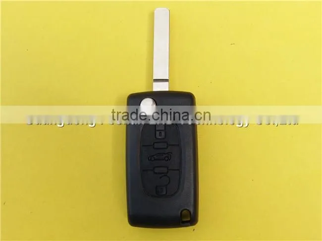 Peugeot 307 remote key for Peugeot 307 car key 3 button flip key cover case shell blank CE0536